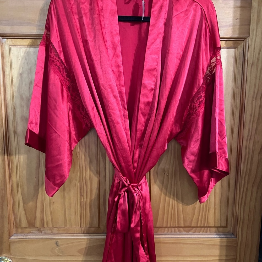 Victoria's Secret Red Lace Robe - Picture 3 of 6